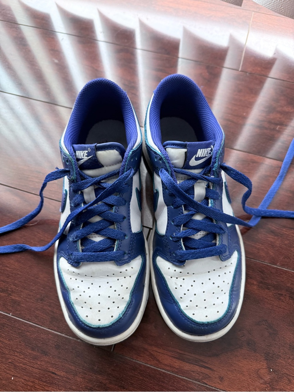 Nike 4Y dunks- Royal blue